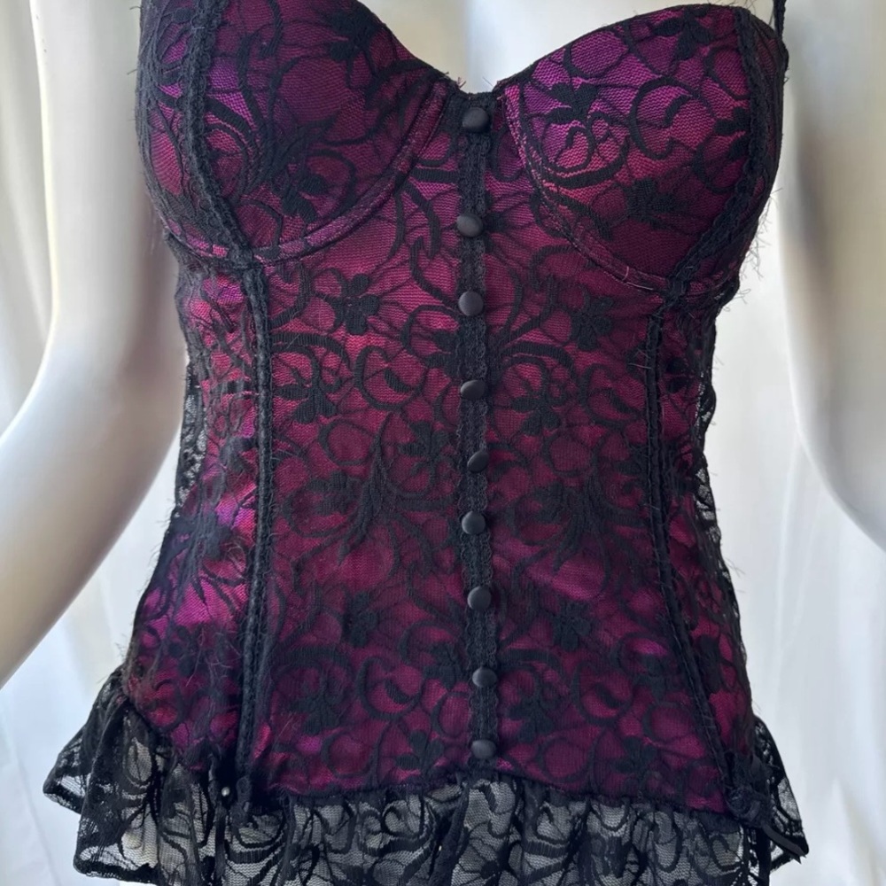 Rosalie Scarlett Black Bustier Size 34B